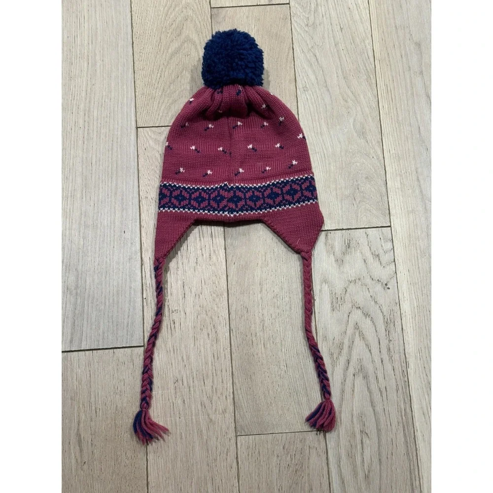 Vintage 100% Wool Ski Beanie Made‎ In USA Vermont- W Williams Bar-W Originals